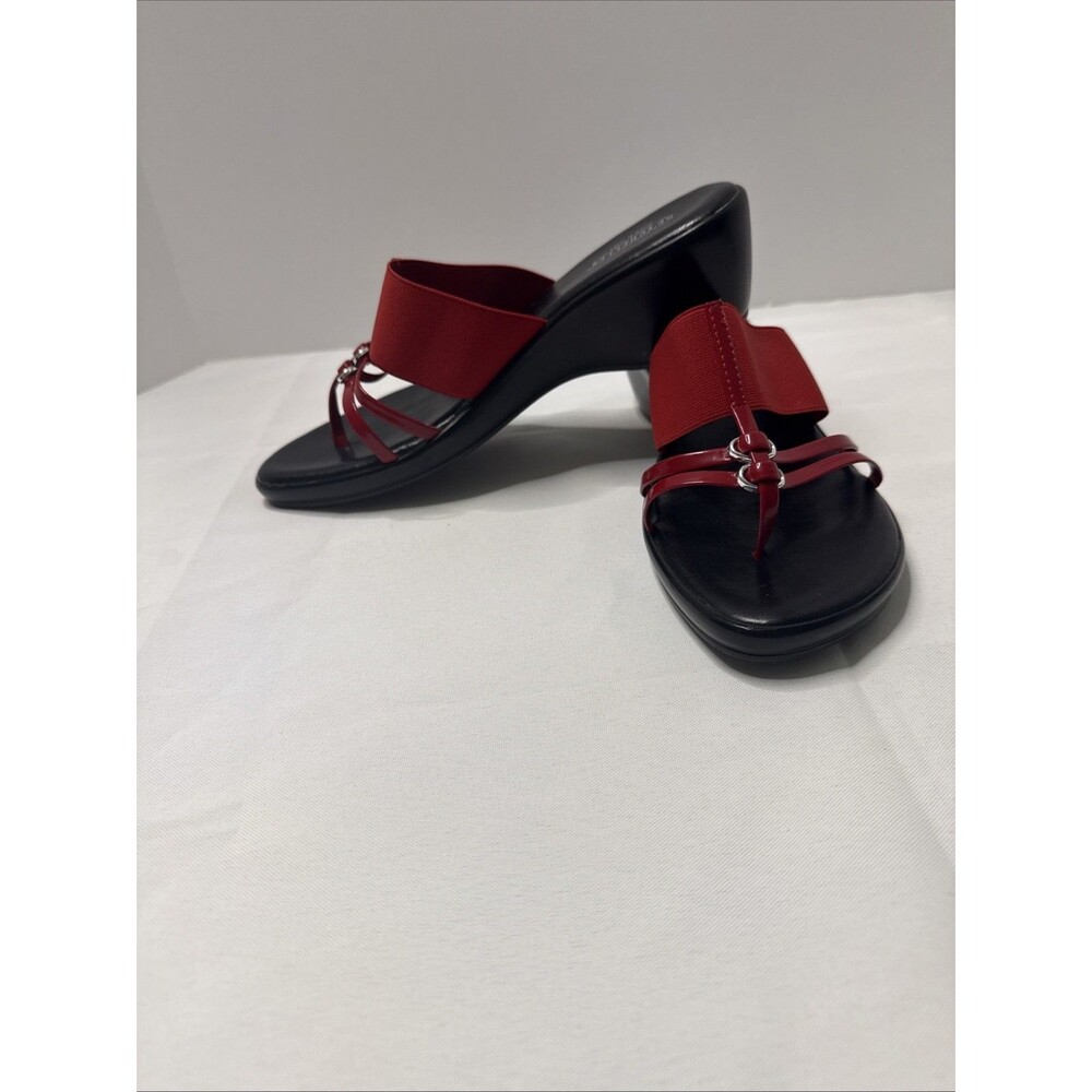 Seychelles Red Wedge Sandals Women's Size 8 - Picture 6 of 7